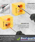 Image showing the magnetic screwdriver set with case 43 piece including slotted Phillips hex Pozidriv Torx precision drivers