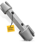 Dual End Drain Removal Wrench For Bathtubs And Showers Heavy Duty Aluminum Will Not Scratch Surfaces Fits Multiple Drain Sizes