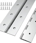 Rock Solid 2 Pack 10 Inch Piano Hinge 3 Inch Open Width Premium Stainless Steel Continuous Hinges with screws for cabinets