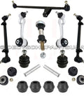 Beefed Up Control Arm Ball Joint Bushing Tie Rod Suspension Kit for Mercedes W123 300D 240D with hardware components.