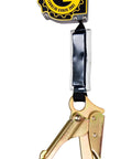 Halo Self Retracting Lifeline 11 Ft Nylon Webbing With Carabiner And Steel Rebar Hook For Fall Protection