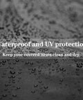 Heavy Duty Waterproof 6X12Ft Tarp Black Poly Tarpaulin For Outdoor Use close-up with water droplets showing waterproof feature
