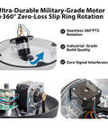 Ultra-Durable military-grade motor and 360° zero-loss slip ring rotation for Built Tough 5Mp PoE Plus Auto Tracking Ptz Ip Security Camera Outdoor.