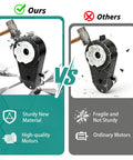Comparison of 24V RS555 High Speed Gearbox Motor Upgrade for Kids Ride On Cars with other ordinary motors, showing durability and quality.