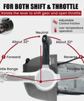 Diagram of Outboard Remote Throttle Control Console Top Mount With Single Lever Binnacle Control And Key Switch For Johnson And Evinrude