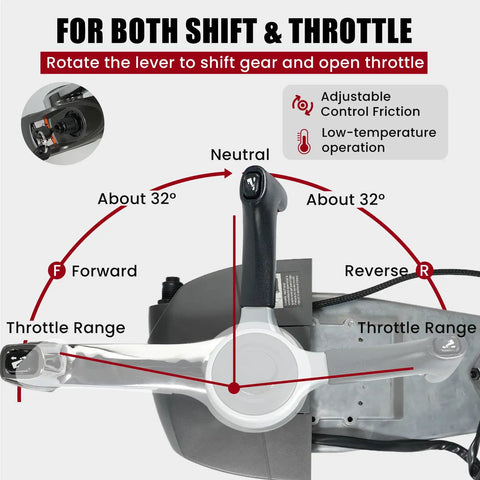 Diagram of Outboard Remote Throttle Control Console Top Mount With Single Lever Binnacle Control And Key Switch For Johnson And Evinrude