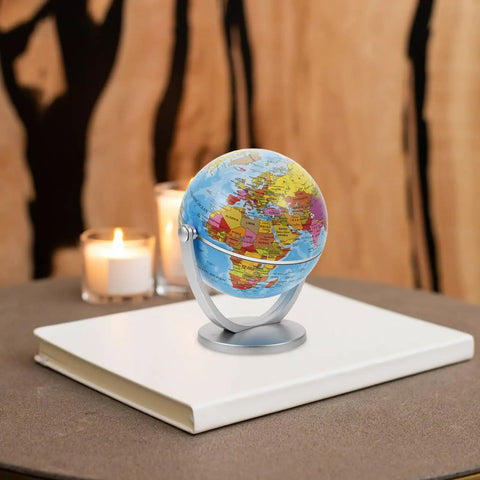 Dope Rotating World Globe With Stand For Adults Educational Decorative Tellurian Ball Smooth Spin Geography Globe For Classroom