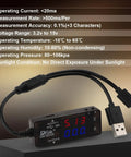 USB Power Meter Tester With Color LED Display Dual USB Ports USB A And USB C 2.0 PD QC 3.0 Fast Charging 7 Mode Readouts