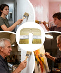 Dope U Shape Deck Stain Brush With Double Bristles For Smooth Color Coating used on walls and canvas by various people