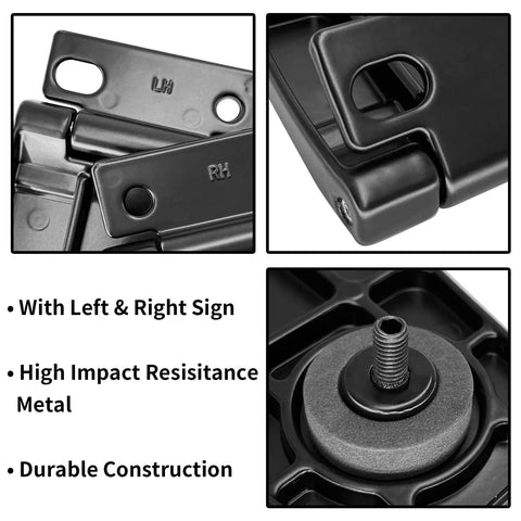 Rear Liftgate Window Hinge Set For Jeep Wrangler Right And Left Replacement 1987 1995 1997 2006 Beefed Up Durable Glass Hatch Hinges