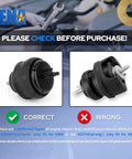 Built Tough Heavy Duty Front Engine Motor Mount Pair For Cadillac Cts Srx Sts 2004 Through 2011, comparison of correct and wrong engine mounts.