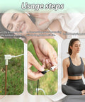 Usage steps for Portable Copper Grounding Rod Kit with 12in rod, 40ft cord connection, and grounding practice illustration.