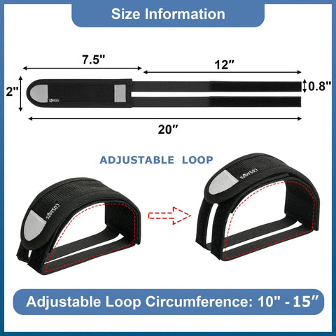 Adjustable Bike Pedal Straps For Universal Fit With Reflective Strips Toe Clips And Straps Tape For Outdoor Cycling And Fixed Gear