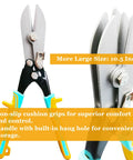 Five Blade Sheet Metal Hand Crimper for Downspouts Ductwork Venting and Stove Pipe with 10.5 inch size and cushion grips