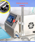 Automatic Liquid Filling Machine With Rotatable Liftable Bracket Precision Bottle Filler For Various Liquids with stainless steel body and control panel.