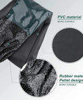 Close-up of Sandblasting Cabinet Gloves 23.6 Inch Tough As Nails PVC Cotton Lined Work Gloves showing durable PVC and rubber materials.