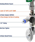 Installation details of the Six Stage Under Sink Reverse Osmosis System With Booster Pump And Alkaline Mineral Filter