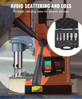 6-piece annular cutter set with Weldon shank for magnetic drill; M2AL HSS; 1" depth; 1/2-1-1/16" dia; portable case
