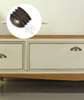 Antique Bronze Wardrobe Handles 4 Pack Semicircle Drawer Pulls For Cabinets And Furniture Hardware Vintage Style Vibe