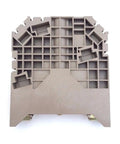 Screw Type End Bracket For 35mm DIN Rail Terminal Block Large Profile Pack Of 50 showcasing grid structure and mounting clips.