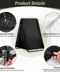 Waterproof Hammock Chair Stand Cover For 41L By 55W By 72H Swing Stands, Heavy Duty 420D Oxford Fabric With Sealed Seams