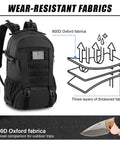 Rugged 30L Tactical Backpack for Men and Women, Everyday Carry Ready, military-grade, showing 900D Oxford fabric structure