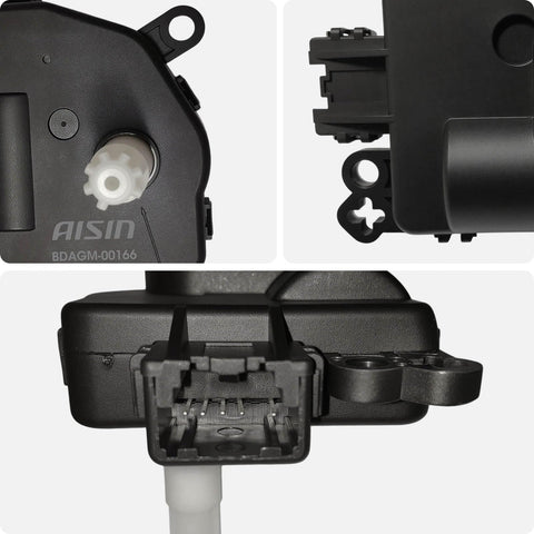 Main HVAC Heater Blend Door Actuator For Ford F 150 Lobo 2004 2008; detailed view of connection ports and gear mechanism.