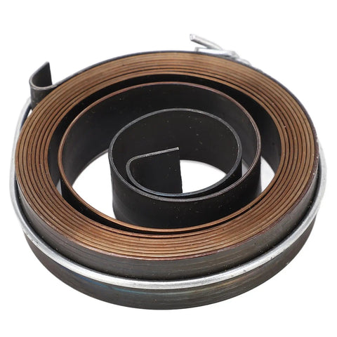 Quill Return Spring Kit For Drill Presses, Chrome Plated Spring Steel, 2 Pack, close-up view of coiled spring showing durable steel