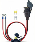 Heavy Duty ThreeFoot 13AWG 12V Waterproof Cigarette Lighter Socket Extension Cord For Cars Boats And RVs With 20A Fuse Protection And Dual Core Copper Wire Cable, 3ft marine outlet