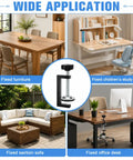 4 Pack Adjustable Patio Furniture Clips Keep Outdoor Rattan Wicker Sections Locked In, 3 Inch Sectional Couch Connectors For Wicker Sofa Sets, Secure Modular Seating, Patio Clamps And Wicker Chair Fasteners