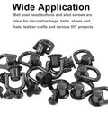 Straight Up Solid 12 Pack Bright Black D Rings For Purses With Mounting Screws Premium Metal Alloy Leather Craft Diy Bag Hardware, showing multiple d rings and screws.