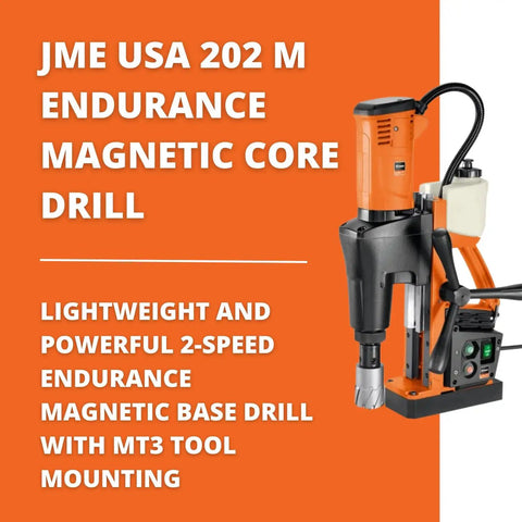 Heavy Duty 1280W Magnetic Base Drill With Side Mounted Hand Feeds Knocking Clean Holes Through Steel And Heavy Metal Built Tough Like A Real Shop Workhorse Ready To Hustle All Day Long on a white background.