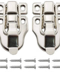 Antique Duckbilled Toggle Latch 2 Pack With Screws For Jewelry Boxes Cabinets Tool Chests And Trunks Spring Loaded Hasp Catch