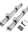 Boss Grade SBR16 1200mm Linear Rail Kit With 4 SBR16UU Carriage Blocks And 4 Stop Collars 16mm Shaft Limit Rings For DIY CNC Milling Router Projects Now