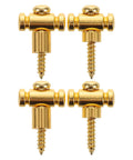 Top Tier Brass Guitar Roller String Retainers Fit Electric Guitars Perfectly Super Smooth String Trees, golden brass material.