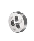 Pro Grade M3 x 0.5mm round die visible, part of the Metric Tap And Die Set For Thread Repair on metalwork.