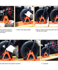 Step-by-step installation of Snow Sledge Board Set for Kids Balance Bike and Scooter turns your ride into a fun winter sled portable orange snowboard.