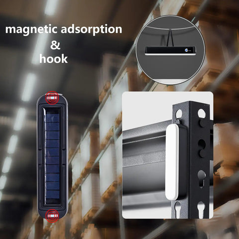 Rechargeable LED Magnetic Work Light Bar With 5500mAh Battery And 6500K Daylight, USB-C Rechargeable, Solar Compatible in warehouse