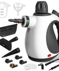 Straight Up Supercharge Handheld Steam Cleaner With Bonus Attachments and tool kit for deep cleaning surfaces.