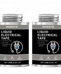 Black Liquid Electrical Tape 2 Pack: Waterproof Insulation Coating For Wires. Two 125ml cans for quick application and sealing.