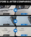 Premium Nano Cloth Car Scratch Remover for Minor Paint Repairs and Swirl Marks before and after effectiveness comparison.
