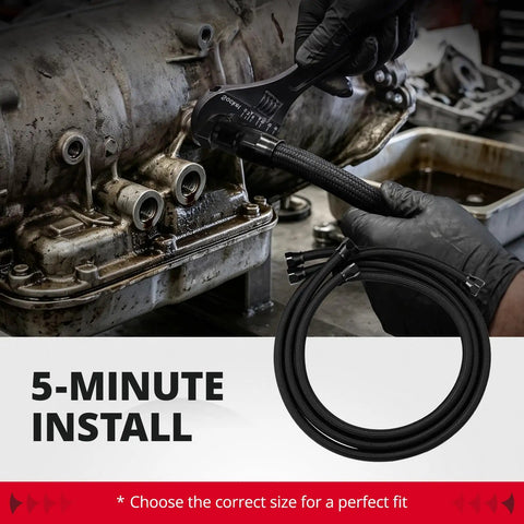 Evil Energy PTFE An10 Transmission Line Fits 2001 To 2005 Gm Duramax 6.6L Lb7 And Lilly Cooler Hose with installation tool.