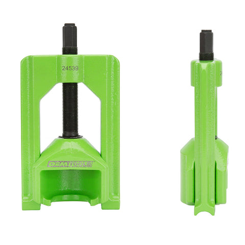 Front and side view of Light Duty U Joint Puller For Cars And Trucks Class 1-3 Removal Tool For Drivelines U Joint Press 1/2 In Drive Compatible With Impact Seized Joint Removal 24539 in green.