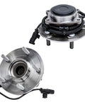 2 Pack Rear Wheel Bearing Hubs Assembly For Dodge Grand Caravan 2012-2020 Chrysler Town And Country 2012-2016 Ram C/V 2012-2015 And VW Routan 2012-2014 Replacement Wheel Hub Bearings, showing front and side views with 5-bolt pattern.