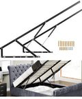 Heavy Duty Steel Bed Lift Mechanism For Storage Beds Supports 176 To 264 Lbs Smooth Raise And Lower Action with installation.