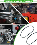 9.25 Inch Non Vented Rotor Silencer Band Two Pack For Brake Lathe Noise Reduction displayed with industrial equipment