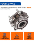 Front view of Front Wheel Bearing And Hub Assembly 513357 For Nissan Qashqai 2017 2018, Rogue 2014 2023, Rogue Sport 2017 2022 With ABS
