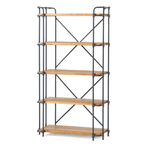 Five Tier Wall Corner Storage Shelf Perfect For Bedroom And Kitchen Space Saving Bookshelf And Display Unit Go-To Pantry Organizer