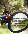 Drive Belt For Yamaha Grizzly 550 660 700 Kodiak 700 Rhino 660 And KYMCO UXV 700i ATV riding in forest