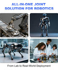 Collage of robotic applications for Two Pack Beefy 30Kg High Torque Serial Bus Servo Motor 12V with 360 Degree Encoder